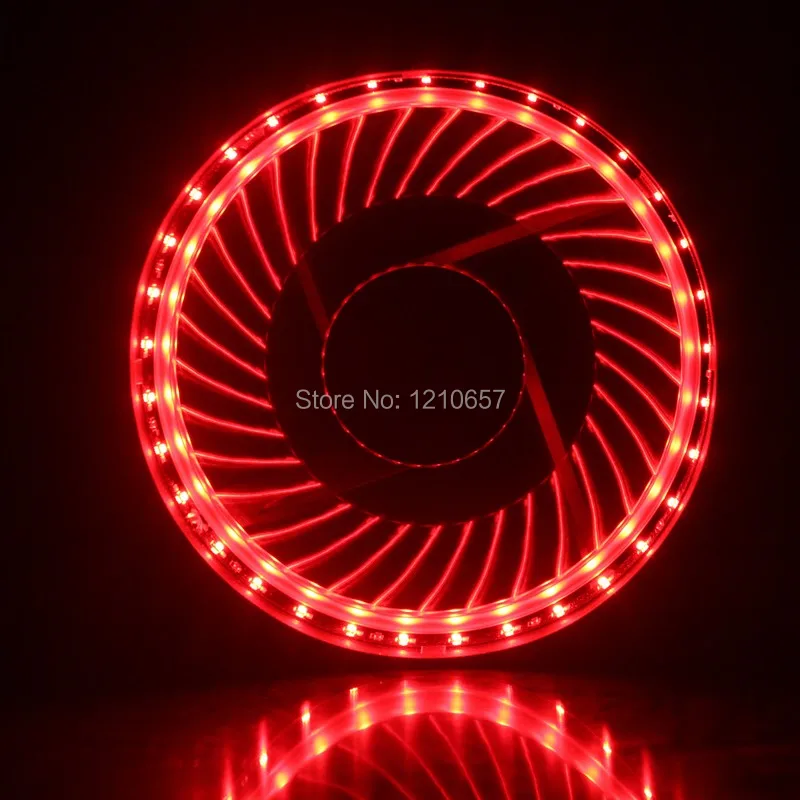 2 шт. в партии Eclipse Red Led 32 linght Ультра тихий беззвучный 4Pin 3Pin 120 мм 12 см PC корпус