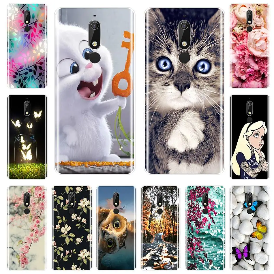 الأزياء المطبوعة جراب هاتف لنوكيا 7.1 6.1 5.1 3.1 2.1 حالة لينة سيليكون ل نوكيا 7.1 6.1 5.1 3.1 2.1 زائد الغطاء الخلفي