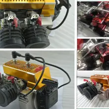 60CC высокое Мощность 2 циллиндровый газовый двигатель для Losi 5ive-T mtxl DBXL HPI KM Rovan Байер XL 1/5 RC автомобили