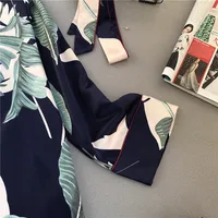 Lisacmvpnel Spring Printing Pattern Women Pajama Set Rayon Sleepwear Long Sleeve Trousers Two Paper Suit 2