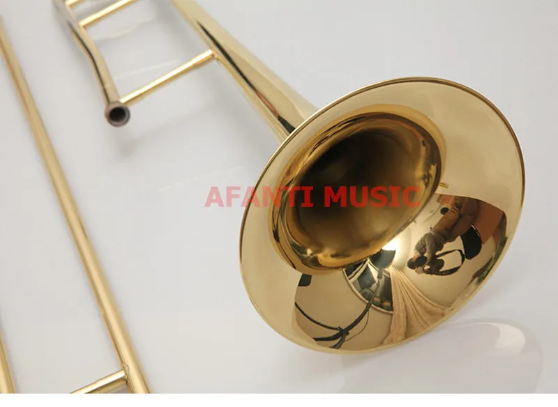 Afanti Music Bb tone / Yellow Brass / Gold finish Trombone (ATB-1171)