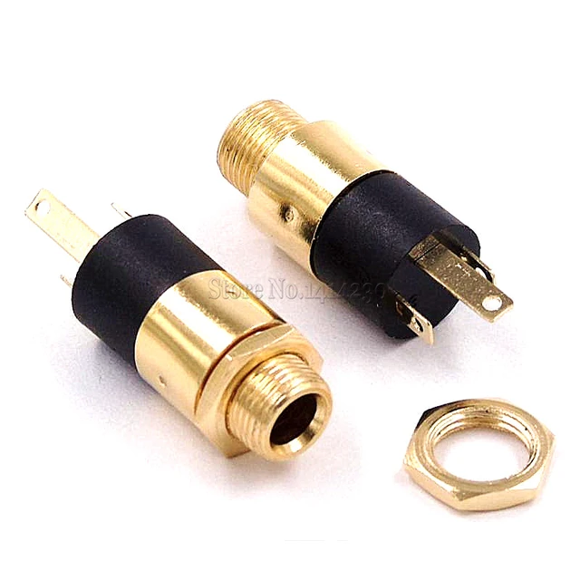 Prise Jack Femelle Stéréo 3.5 Avec Vis Pj-392, 5 Pièces, Cylindrique 3.5mm,  Connecteur De Casque Audio-vidéo Pj392 Plaqué Or - Connecteurs - AliExpress