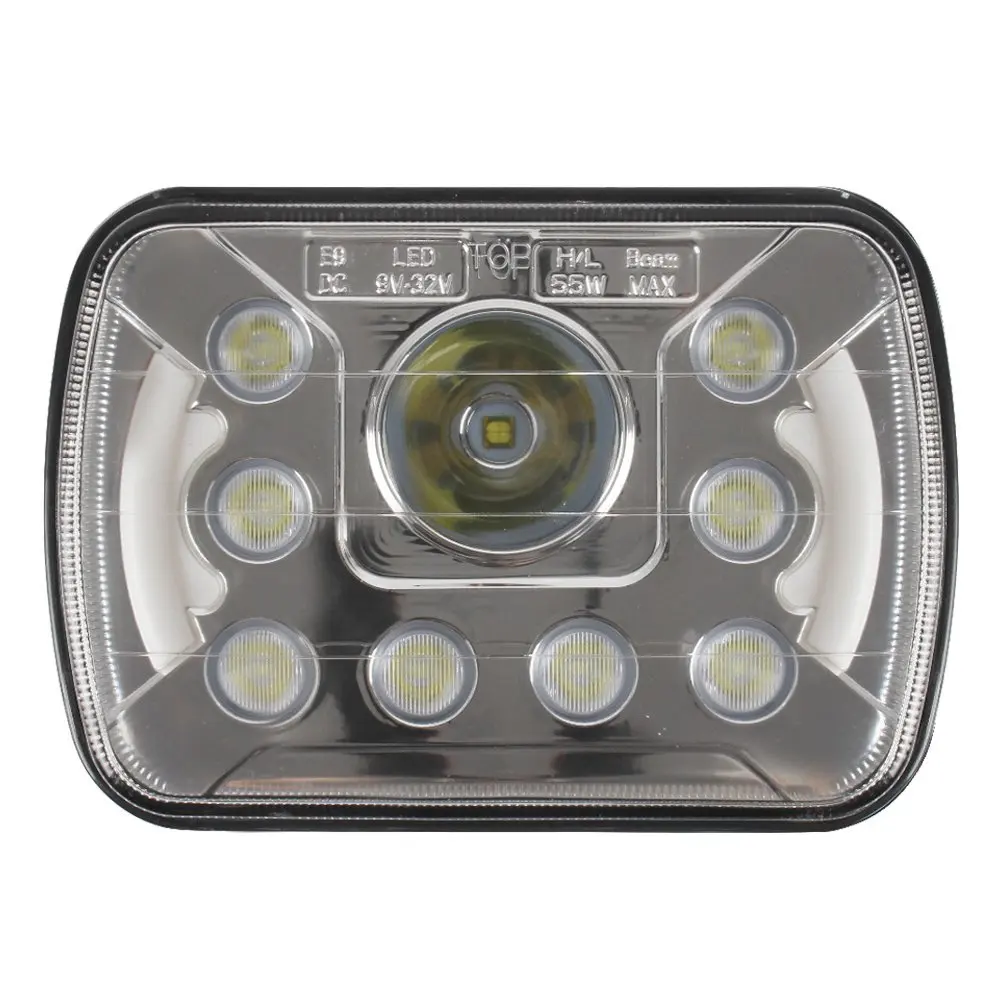 Car Accessories Round Led 5x7 Inch Headlamp Sealed Beam Square 57 Headlight With Drl Led Headlight For Trucks Auto Car (40)