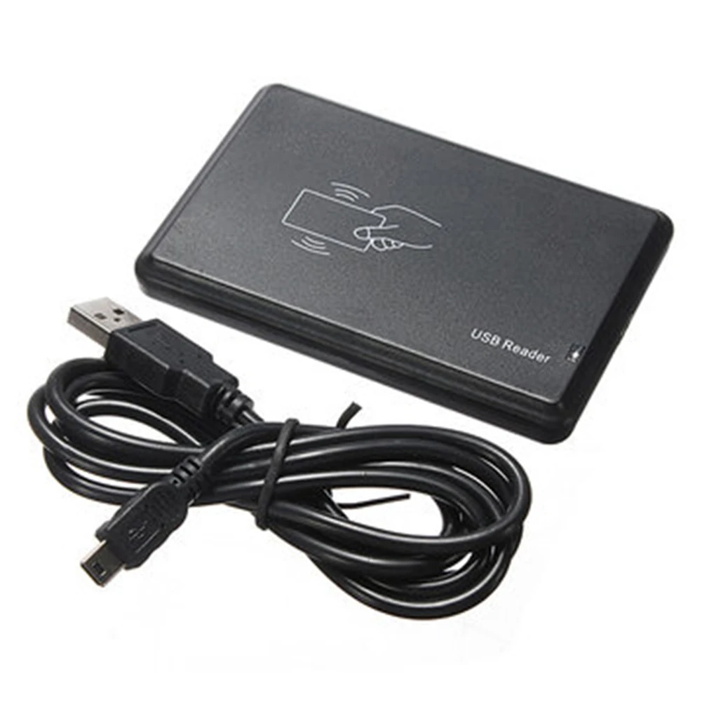 

Attendance access control card reader Black USB Contactless Sensor Smart ID EM4001 125KHz Card Reader TK4100 #825