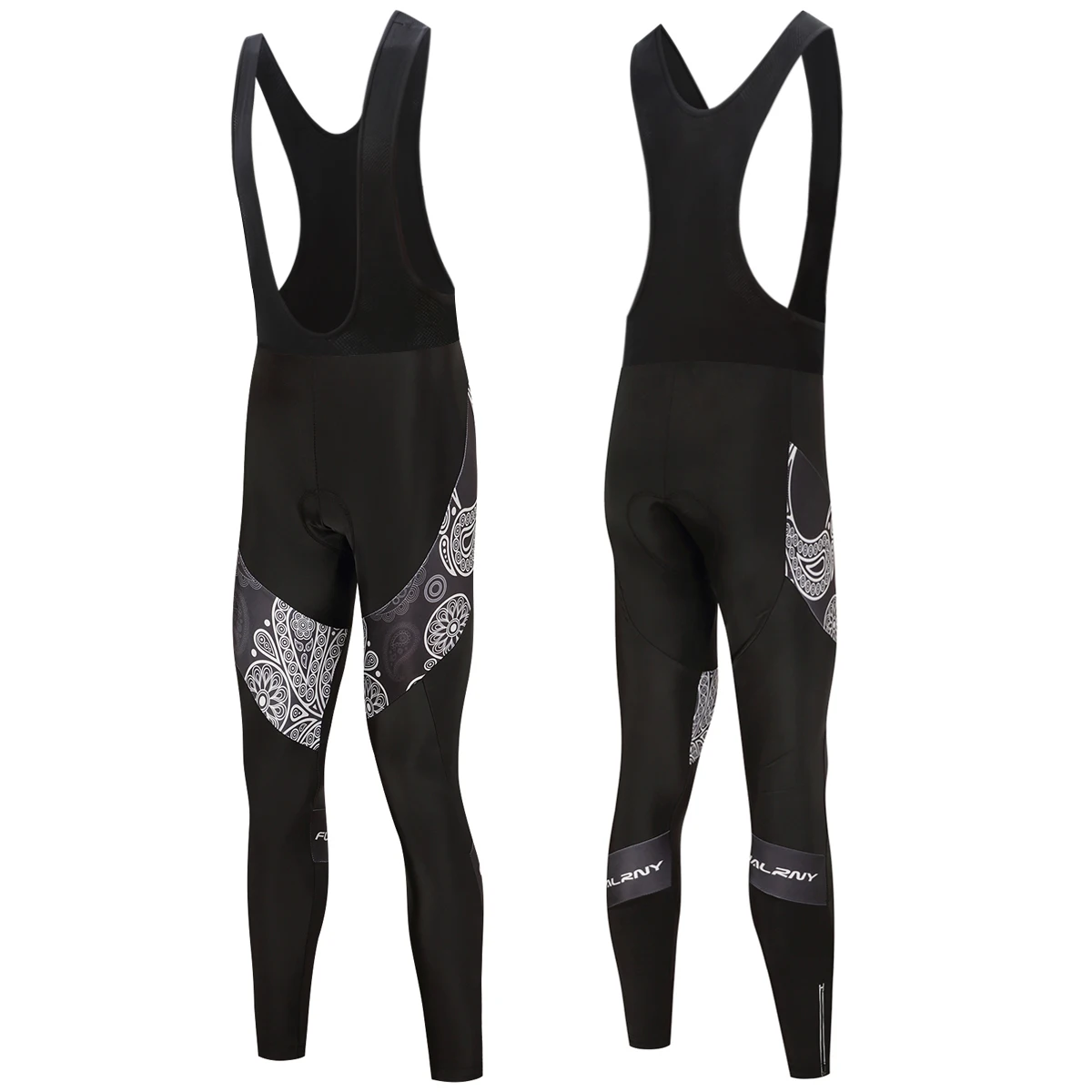 FUALRNY Mans Cycling Bib Trousers With Coolmax 9D Gel Pad 100 Lycra