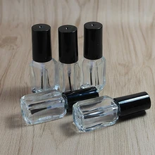 3 мл 10/20/50 шт./лот прозрачный Стекло лак для ногтей бутылки, пустой с крышкой кисти косметические упаковка для бутылки