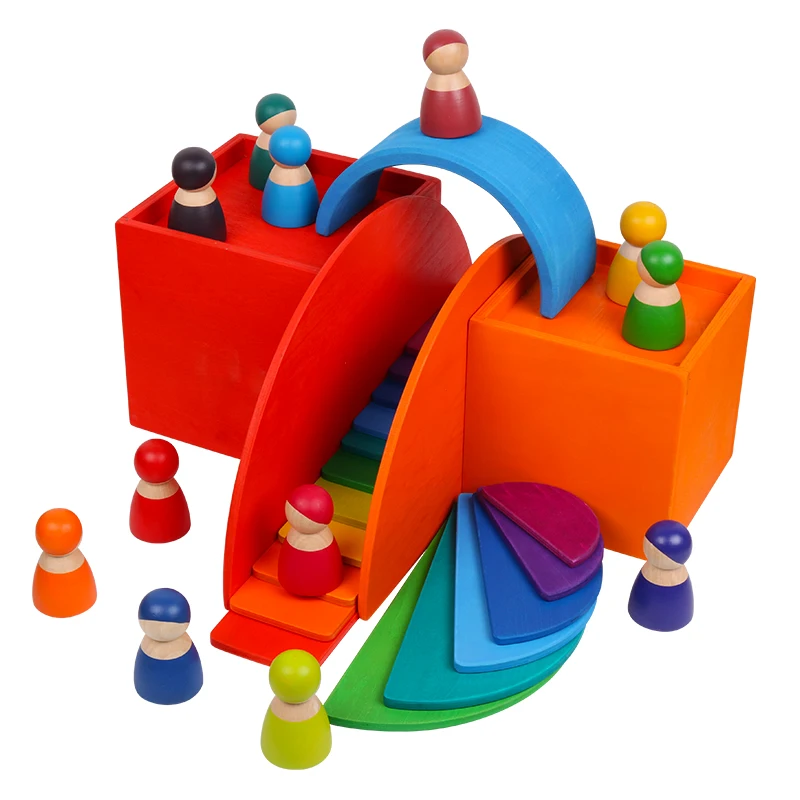 Creative Rainbow Building Blocks Best Toys For Babies