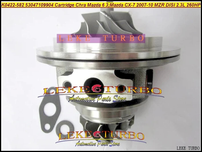 K0422-582 53047109904 L33L13700C Turbocharger Cartridge Turbo Chra Core Mazda 6 3 CX-7 2007-10 MZR DISI NA 2.3L 244HP (4)