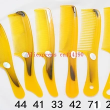 Бренд инструмент карман прямые волосы бык рогом Расчёски и гребни для волос Природное Здоровье Массаж Кисточки Портативный гребень ручной работы