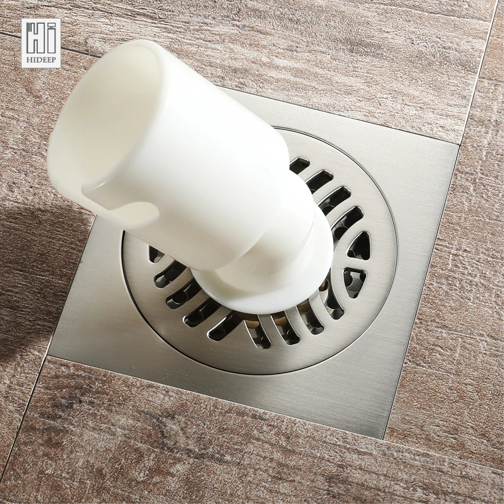 HIDEEP Classic Brushed Special Floor Drain For Washing Machine Shower Waste Water Strainer