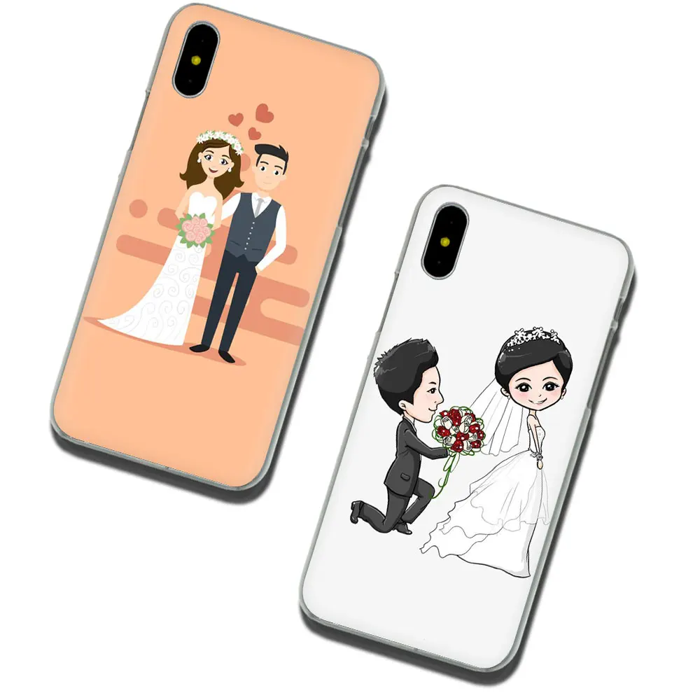 Жёсткий чехол для телефона свадьбы невесты и жениха iPhone SE 2020 11 Pro XR XS Max X 8 7 6 6S