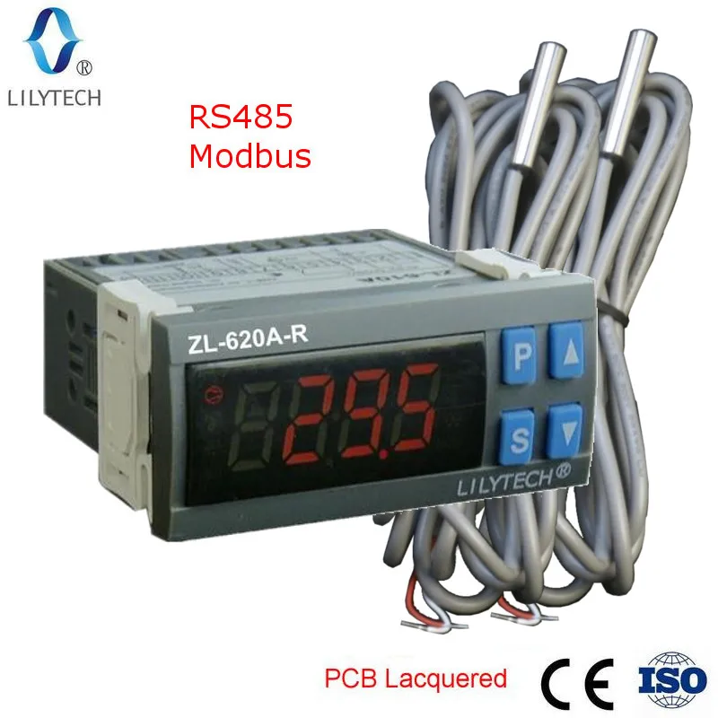 ZL-620A-R, контроллер температуры RS485, контроллер холодного хранения с Modbus, Lilytech