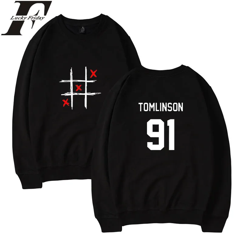 LUCKYFRIDAYF Louis Tomlinson One Direction Sweatshirt Women/Man Popular Capless Women Hoodies Sweatshirt New Plus Size Clothes