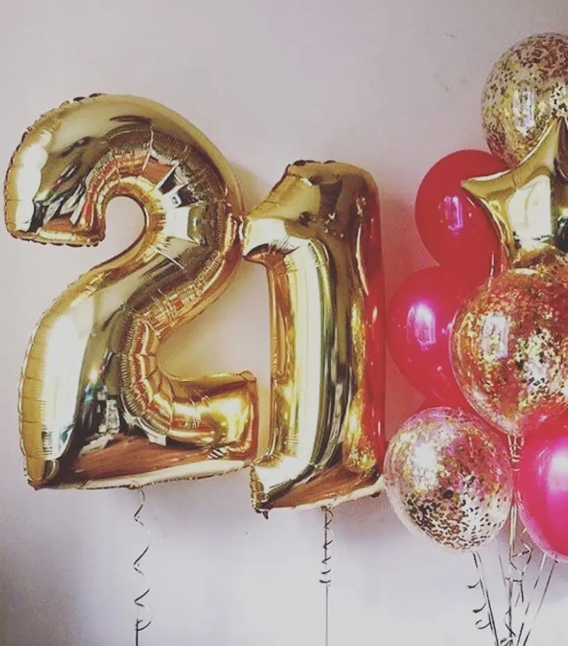 

32inch Gold Silver Number Foil Balloons Digital Air Balloons Happy Birthday Wedding Decoration Letter balloons Party Supplies