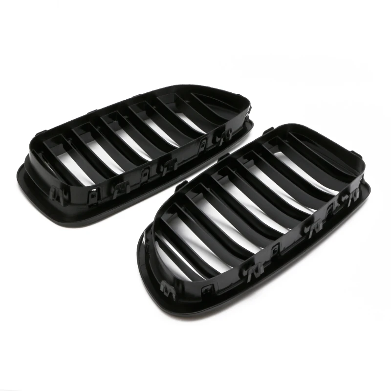 Preise Glanz Schwarz Niere Grill Racing Grille Dual Linie Für BMW F10 F11 F18 5 Serie M5