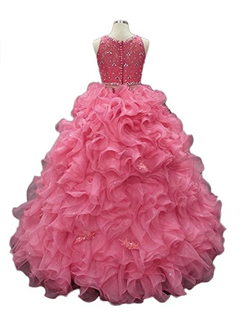 Hot-Sale-Two-Pieces-Mint-Green-Quinceanera-Dressed-2018-Ball-Gown-Organza-Ruffles-Sweet-16-Prom (1)
