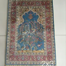 2'x3 230 линии ручной работы Шелковый Восточный персидских Ковры ручной ковер из шелка для украшения дома