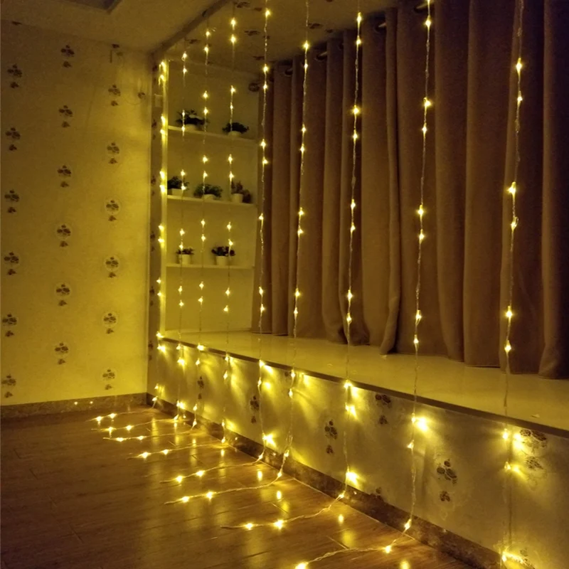 3x3M 320LED Waterfall Waterproof Meteor Shower Rain LED String Lights For Holiday Light Wedding Xmas Christimas Party Decor