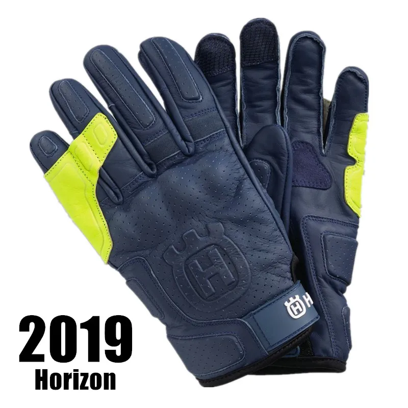 

New Husqvarna Motorcycle Gloves Top Leather Moto Gloves J