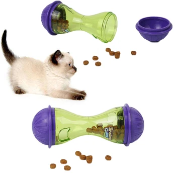 

Cat Puppy Feeder Leakage Food Toy Funny Plastic Tumbler Interactive Play Gift Playing Activity Gatos Jouet Chat Katten Speelgoed