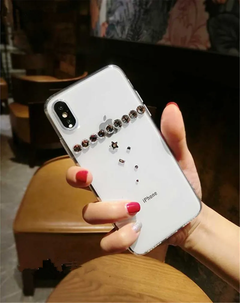 Модный прозрачный чехол XSMYiss со стразами для телефона Samsung Galaxy J3 J5 2016 J4 J6 J7 J8 2018 2017