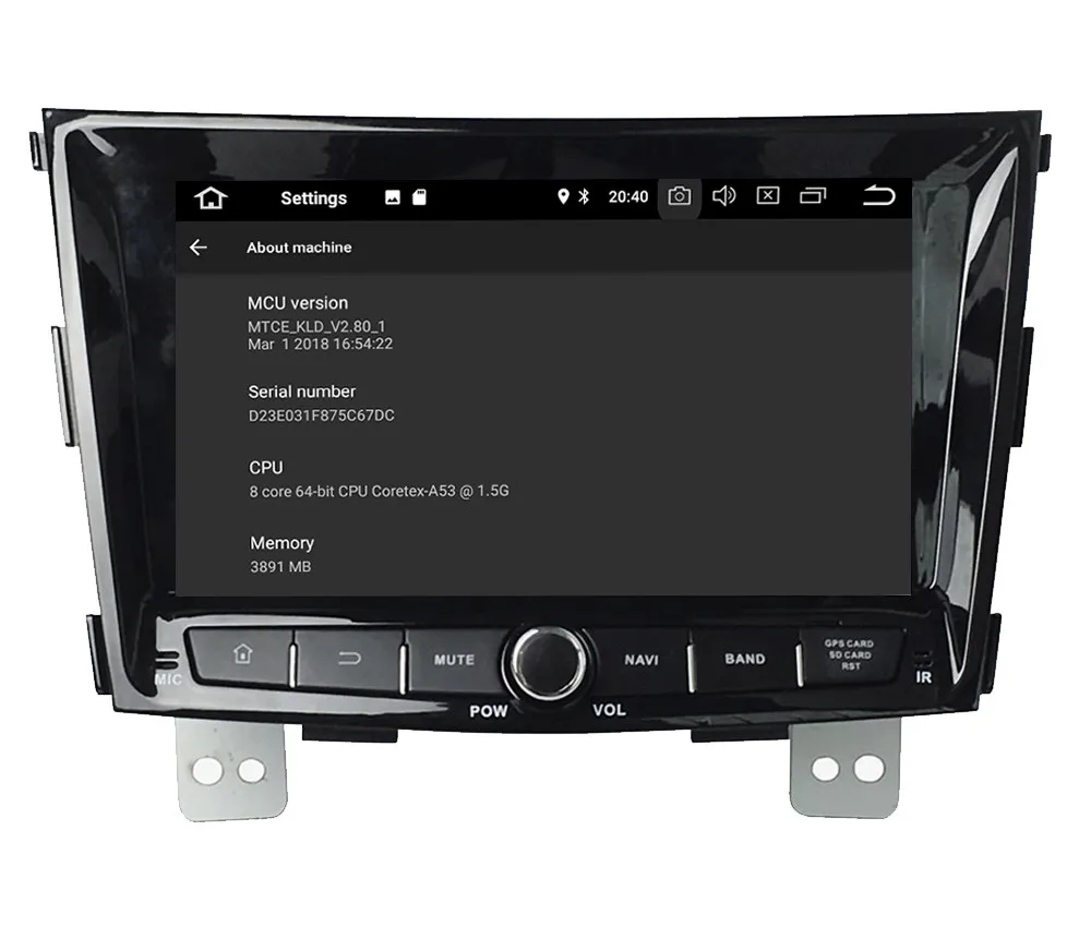 Perfect KLYDE 8" 4G WIFI Octa Core Android 8.0 4GB RAM 32GB ROM BT Car DVD Multimedia Player Radio GPS For SsangYong Tivolan 2014-2016 5