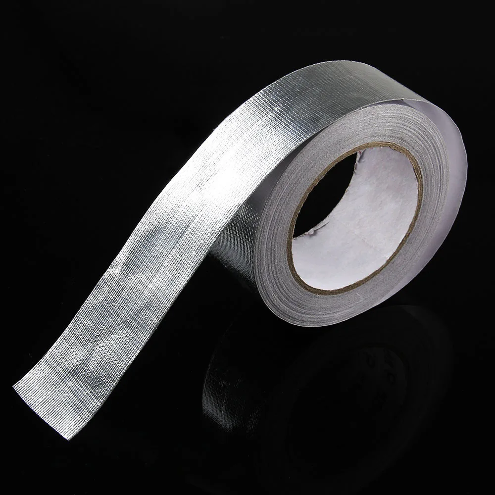 4.8CM *25M Aluminum Foil Band for Exhaust Pipe Heat Insulation Cloth