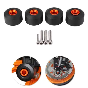 

4pcs Front Rear Fork Wheel Fall Protection CNC Motorcycle Frame Slider Anti Crash Protector For KTM DUKE 125 200 390 690 1290 F