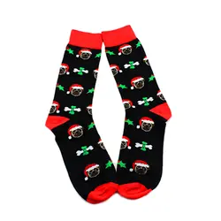 Рождество смешные мужские носки вырос носки для девочек хлопок мультфильм шаблон собака аниме для мужчин Рождество зимние осенние носки