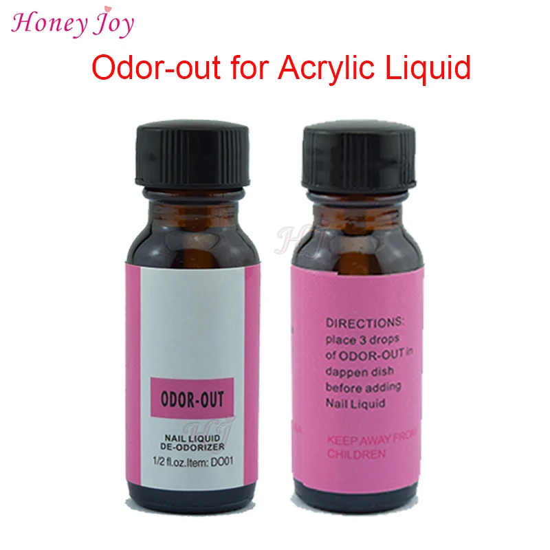 Special Offer of  Nail Art Acrylic Liquid ODOR OUT Odor Removal Rose Fragrance Odorizer with Brush Design