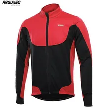 ARSUXEO Men Cycling Jacket Winter Light Weight Windproof Waterproof Cycling Coat Thermal Warm Up Fleece MTB Bike Jacket ARSUXEO Men Cycling Jacket Winter Light Weight Windproof Waterproof Cycling Coat Thermal Warm Up Fleece MTB Bike Jacket