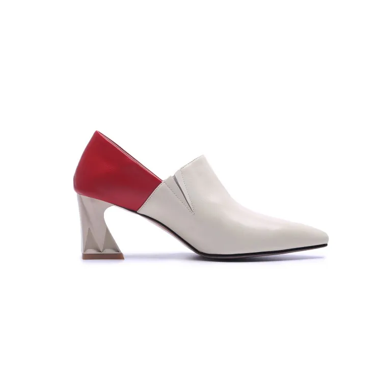 Seltsame 6 Mljuese apricot Farbe Pumps High black 40 Ferse Herbst Nieten 2018 Pumpen Frauen Leder 2 Größe Frühling Spitz 5 Kuh Cm Cm 4 Cm Black Heels Apricot qWPq4nr