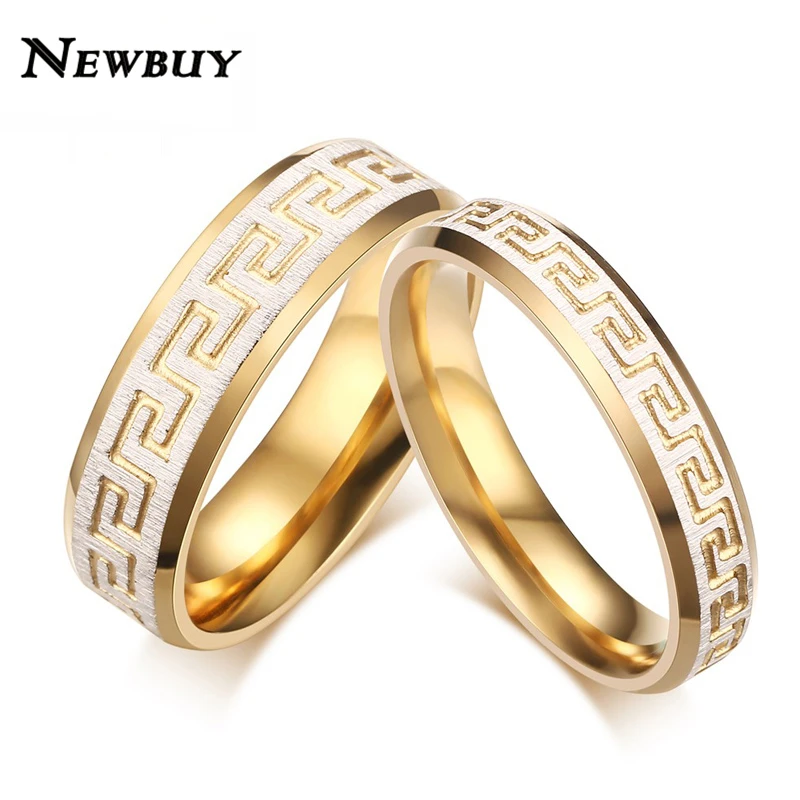 newbuy vintage design wedding bands rings for lover greek key pattern gold color promise engagement - Wedding Ring Designers newbuy vintage design wedding bands rings for lover greek key pattern gold color promise engagement - Wedding Ring Designers