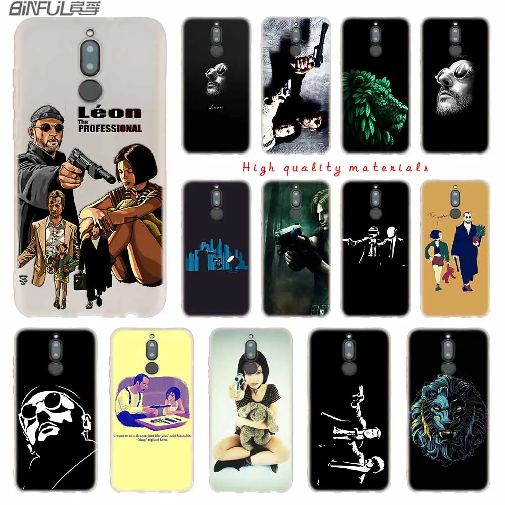 The Professional Leon cover Soft Silicone Cases For Huawei Mate 10 Lite 20 Pro 20X S Y5 2017 Y9 2018 2019 NOVA 3 3i 4 y7 | Мобильные