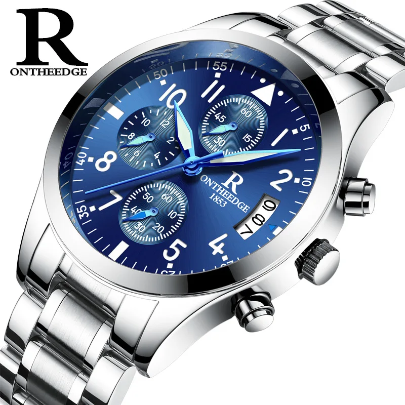 

Men's Watch Men Business Quartz Clock Relogio Masculino Man Watches Stainless Steel Auto Date Chronograph Male Wristwatches