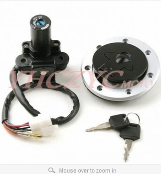 

Ignition Switch Gas Cap Cover Key Lock Set For Kawasaki Ninja ZX-9R ZX900 94-99 ZX-7R Z750