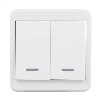 

WiFi Smart Switch 2 Gang Light Wall Switch APP Remote Control with Amazon Alexa Google Home Timing Schedules UK Plug