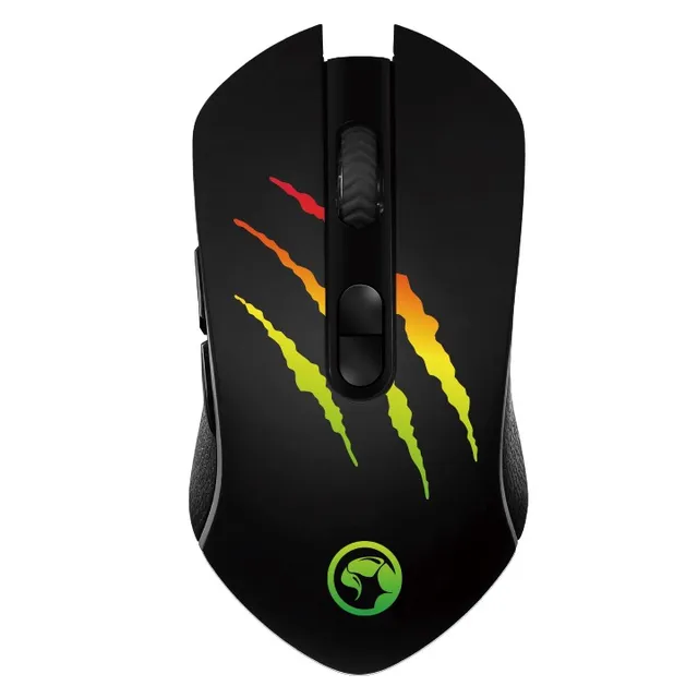 MARVO Gaming Mouse ,Rainbow Backlight Wired Mouse, Ajustable DPI Optical Ergonomic USB Game Mice