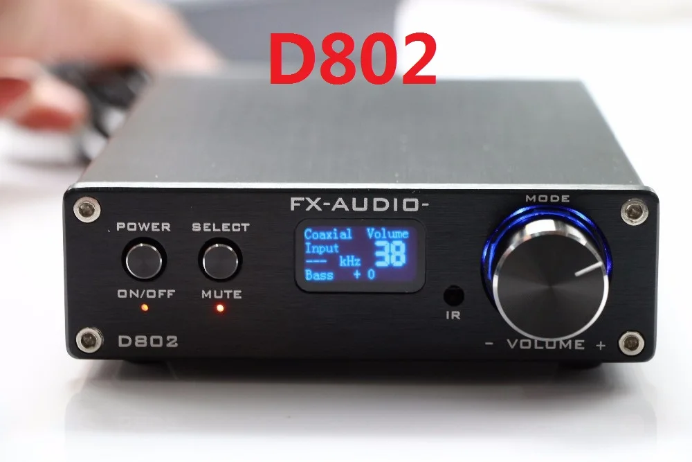 2017 FX-Audio D802 HiFi Full Digital Audio Amplifier Input USB/Coaxial/Optical 24Bit/192KHz 80W+80W OLED Display OLED Display 2017 FX-Audio D802 HiFi Full Digital Audio Amplifier Input USB/Coaxial/Optical 24Bit/192KHz 80W+80W OLED Display OLED Display