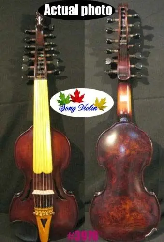 

Baroque Style Bird's Eye 7x7 strings 14" SONG concert solo Viola d'Amore #3976