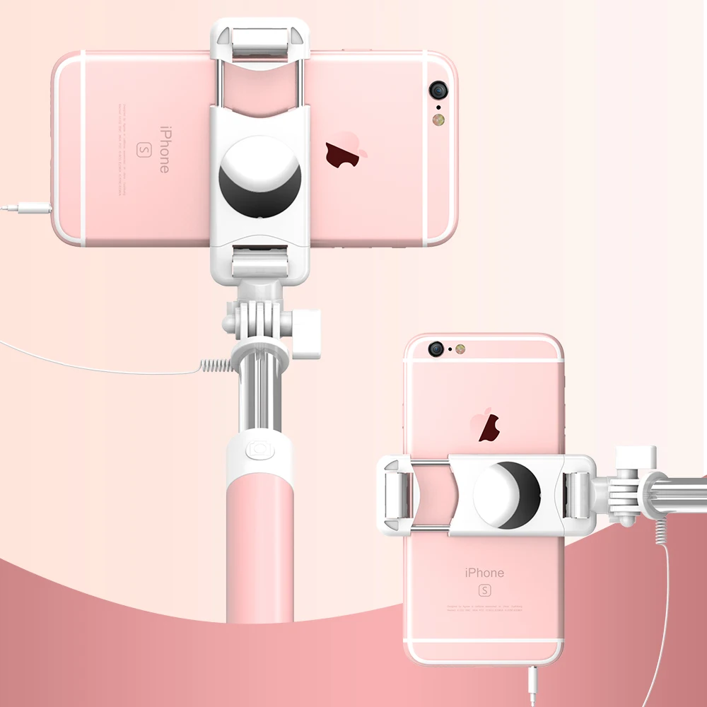 Проводная селфи палка для iPhone 6 6S Xiaomi Huawei Samsung монопод складной портативный