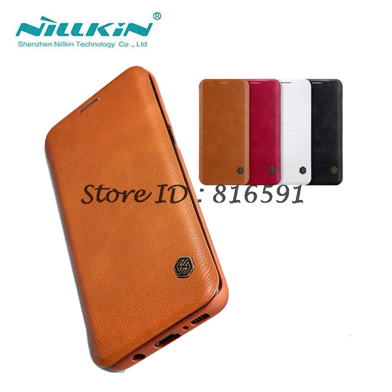 Nillkin sFor Samsung Galaxy S8 Case Qin Series PU Leather Cover Flip Case For Samsung Galaxy