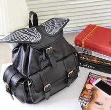 Stachel Кошелек Мешок Bookbags Женщины Ангельские Крылья Рюкзак дорожная сумка Корея Япония Эмо