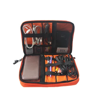 

QuickDone Storage Bag Travel Set Waterproof Portable Ipad USB Data Cable Earphone Wire Pen Power Bank Organizer HG0549