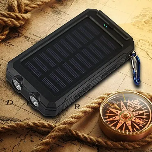 20000 мАч Солнечный внешний аккумулятор водонепроницаемый портативный резервный внешний аккумулятор зарядное устройство для мобильного телефона внешний аккумулятор для Xiao mi iPhone mi