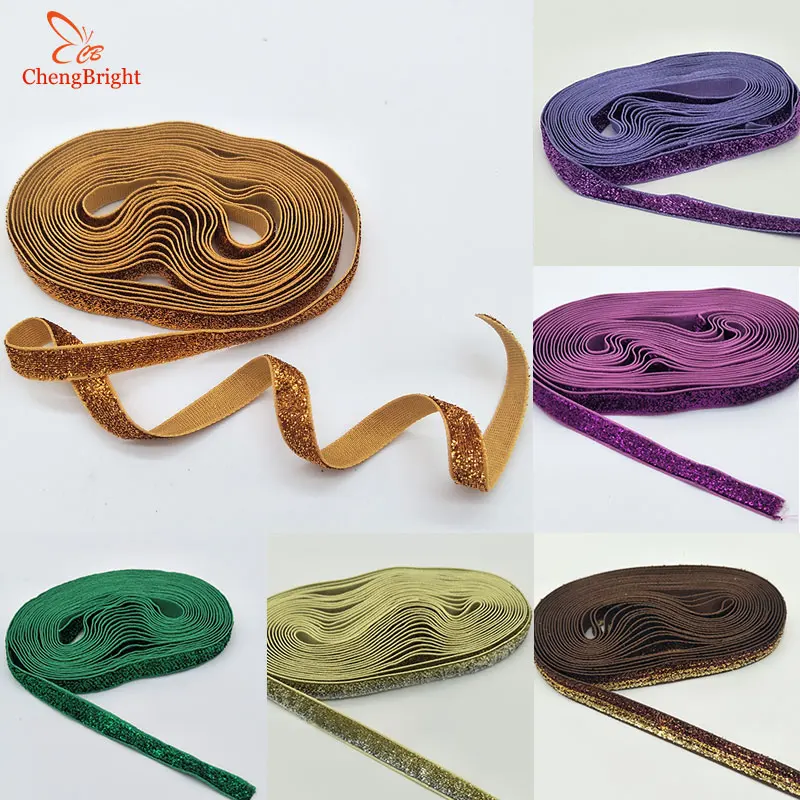 

ChengBright 5 Yards Lace Ribbon 10MM Wide Satin Ribbon Trim Fabric Webbing Lace Trimmings for Sewing African Lace Fabric DIY