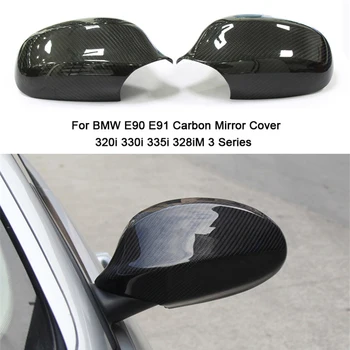 

For BMW E90 E92 Carbon Mirror Cover 320i 330i 335i 328iM E91 E93 Rear side view caps Mirror cover 2005-2008 2009 2010 2011 2012