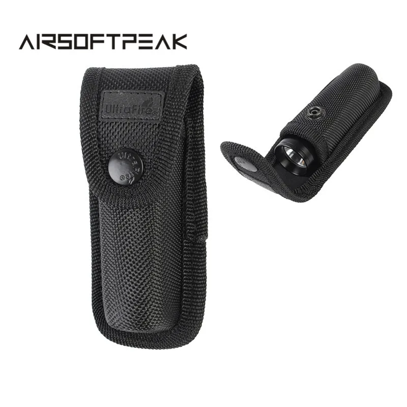 

AIRSOFTPEAK Flashlight Pouch LED Flashlight Holster Torch Pouch Outdoor Tactical Military Tool Molle Waist Belt Hunting Bag