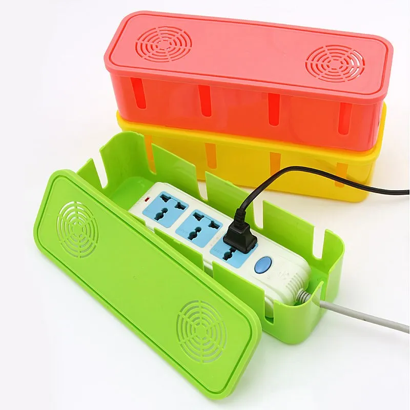

Plastic Power Cord Socket Storage Box Cable Wire Manager Organizer Outlet Board Received Case Socket Storage Container