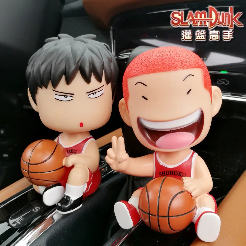 2PCS//set Slam Dunk Hanamichi Sakuragi Rukawa Kaede Mini Figure Model